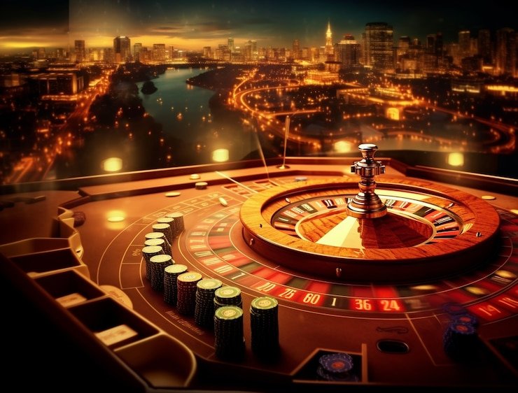 Capsa Banting table interface on slot7000 login showing live cards and player positions